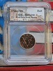 Icg Genuine 1726-1793 Voc Duit Netherlands East Indies First New York Penny Coin