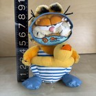 Vintage Garfield   Company Plush Swimming Scuba Diver Float Pool Dakin 1981 Nice