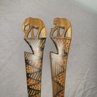 Vintage Hand Carved Wooden African Elephant Letter Openers Mail Monkey