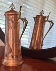 1905 Wmf Claret Jug Art Nouveau Copper Large