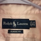 Ralph Lauren Shirt Men   s M 15 1 2 32 33 Pink Long Lleeve Button Up Classic Fit