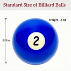 Pool Table Billiard Balls Set Regulation Size 21 4  6oz Weight Resin 16 Pcs
