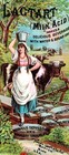 Vintage Lactart Beautiful Woman  Cow  Quack Remedy Antique Victorian Trade Card