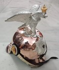 Prussian Copper Helmet Deluxe German Officer Pickelhaube Egal Helmet With Stand