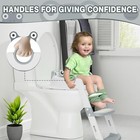 Potty Training Seat With Step Stool Ladder Toddler Kids Potty Seat With Handles