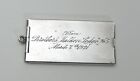 Bpoe Elks Sterling Silver Stamp Holder   Dated 1921