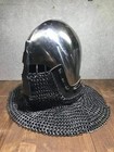 Knight Armor Chainmail Helmet Medieval 18 Gauge Steel Larp Helmet