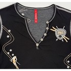 Alp N Rock Henley Womens Small Black Apres Ski Vail Gorsuch Embroidered