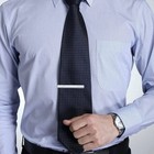 4pcs Mens Stainless Steel Tie Clip Necktie Bar Clasp Clamp Pin