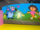 2003 Nick Jr  Dora The Explorer Coat Rack Shelf 4 Pegs Tito Boots Swiper Euc