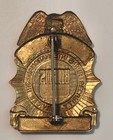 Burns International Security Services Inc Supervisor Badge Gold Tone As Pictured