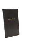 Address Book Personal Pocket Size 3x6  Soft Leather Cover Graphic Image Brown