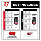 Milwaukee 49-66-6804 Shockwave 1 2    Impact Duty Socket Mm Packout Set - 27 Pc