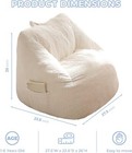 H e Kids Bean Bag Chair  Bean Bag Couch With Handle  Comfy Toddler Chair