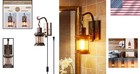 Vintage Industrial Wall Sconce Antique Bronze
