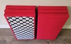 6 Sound Absorbing Acoustic Wall Panels In Red - Set Of 6