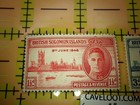 1946 British Solomon Islands Victory Stamps King George Vi Mint   Used Pair
