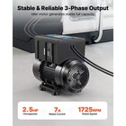 Uimoso Single To Three-phase Rotary Converter 2 5hp 7a 208-240v Input output