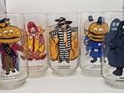 Vintage 1977 Mcdonald s Mcdonaldland Action Series Collector 5pc Glasses Set