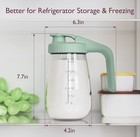 Momcozy Leak-proof Bpa-free Breast Milk Storage Pitcher Bottle 32oz Green