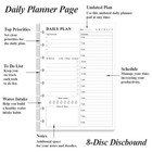 Junior Size To Do List Insert - 8-disc Discbound Undated Daily Planner Refill   
