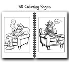 Stoner Coloring Book     Fun Trippy Weed-themed Coloring Pages Adult Coloring Book