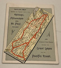 1885 Chicago  Milwaukee   St Paul Railway tale Of 9 Cities Booklt-cityroute Maps
