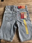 Levi s 511 Slim Youth Distressed Denim Short Flex Waist adjustable Boy Sz 6  Nwt