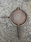 Antique Griswold No  9 Cast Iron Waffle Iron 978 979 980 Low Base Erie Pa