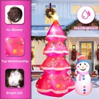 7ft Christmas Inflatables Cute Inflatable Christmas Tree With Snowman Christm   