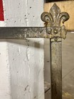 Antique Cast Iron Victorian Fleur-de-lis Design Fireplace Surround 34 X 27   