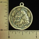 Vintage Saint Anthony Medal Silver Religious Holy Catholic Jesus
