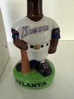 Rare Vintage Mlb Atlanta Braves Mascot Green Base Bobblehead Nodder With Box