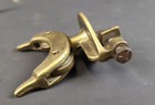 Vintage Solid Brass Glassblowing Bench Roller Tool Clamp-on Lampworking Turner