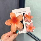 Flower Hair Claw Set Half-up Ponytail Butterfly Hair Clip Beach Hair Accessories