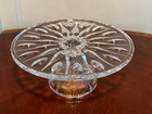 New  Marquis By Waterford Crystal Sheridan 11  Round Footed Cake Stand Platform