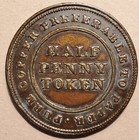 Canadian Token Br965 Au  - Nova Scotia - Trade   Navigation - 1 2 Penny 1813