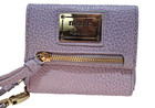 Nicole Miller Zip Around Wristlet Wallet Purse Pebbled Lavender New