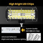 4  7inch Led 2400w Work Light Bar Flood Spot Combo Fog Lamp Offroad Driving Truck