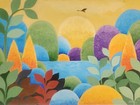 Oil On Canvas Painting By Prominent Lebanese Artist Willy Aractingi  1930   2003 