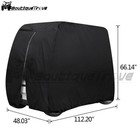 For Ezgo Club Car Yamaha Zipper Storage Golf Cart 4 Passengers Cover Waterproof