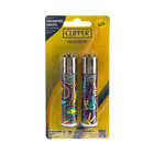 Clipper   Lighters 2-pack Refillable Lighters  assorted Designs 