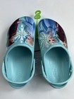 Crocs Kids Fun Lab Frozen Ii Disney Anna Elsa Ice Blue Clog Shoes Size 3