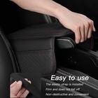 Car Memory Foam Leather Armrest Cushion Cover Center Console Box Pad Fit Honda