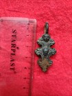 Authentic Medieval Bronze Pendants With Gold Leaf Remains     Rare Medieval   