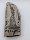 Resin Sperm Whale Tooth Scrimshaw