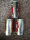 3 Molson Export Ale Beer 12 Oz Empty Cans Straight Steel Vintage Canada