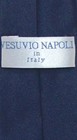 Vesuvio Napoli Boys Clip-on Necktie Solid Navy Blue Color Youth Neck Tie