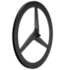 700c Carbon 3 Spoke Wheel Tubeless Road Tri Spoke 55mm Tri Spoke Wheels Front