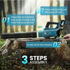 Cordless Leaf Blower 580cfm 160mph   3 Speed Levels With 2 Batteries 4 0ah